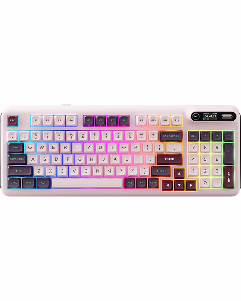 Бездротова клавіатура KZZI Z98 UA/ENG (Rainbow Switch) Nezuko Purple (6977534870413)